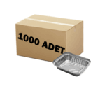 310 cc alüminyum kase, 12x14,5 cm ölçülerinde, 2,6 cm derinlikte, fırına dayanıklı, tek kullanımlık gıda kabı.