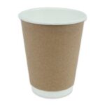 14 oz çift katmanlı kraft karton bardak – 25’li paket