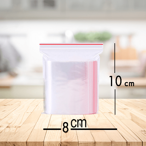 Kilitli Şeffaf Naylon Poşet 10x8 cm – 1000’li