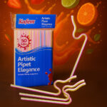 Kafem şeffaf artistik pipet – körüklü – 30 cm – 10 mm – 50 adet – koli 1.000 adet