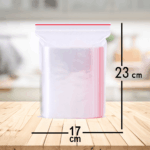 23x17 cm kilitli şeffaf poşet – 300’lü paket