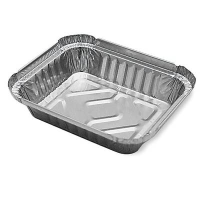 310 cc alüminyum kase, 12x14,5 cm ölçülerinde, 2,6 cm derinlikte, fırına dayanıklı, tek kullanımlık gıda kabı.