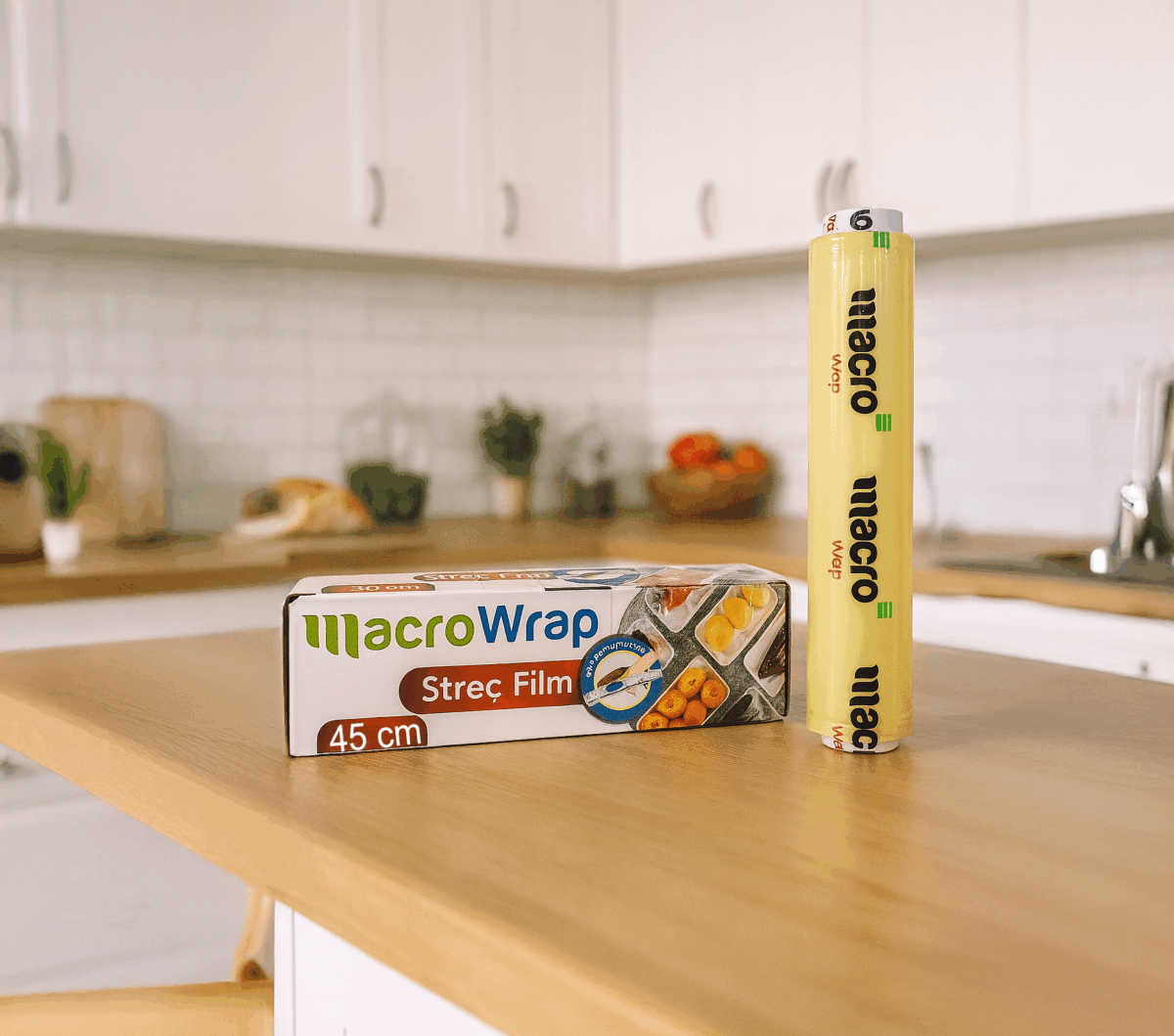 MacroWrap 8 Mikron Kutulu Streç Film 45x170 m