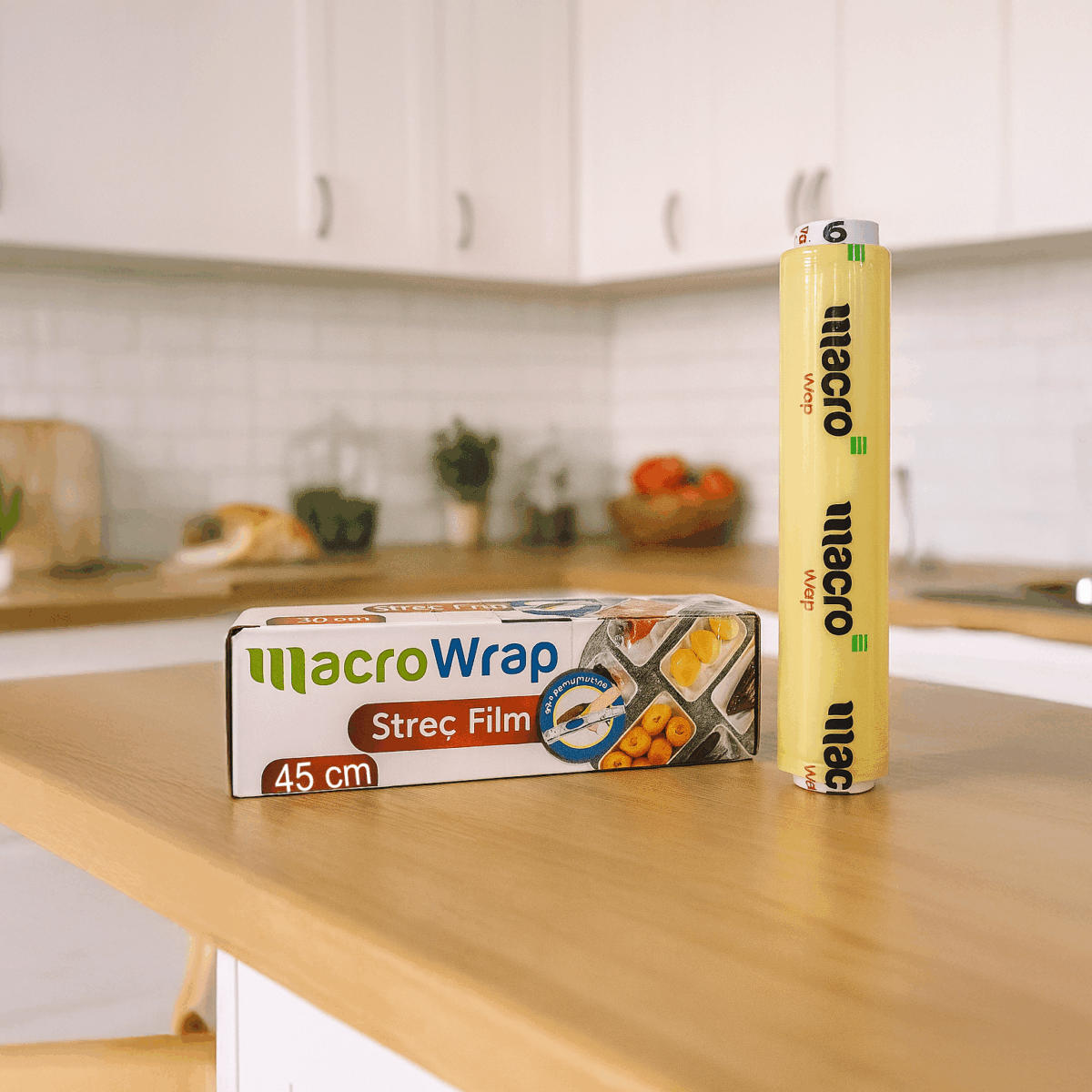 MacroWrap 8 Mikron Kutulu Streç Film 45x170 m
