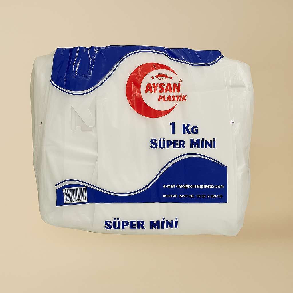 Aysan Süper Mini Boy Beyaz Atlet Poşet