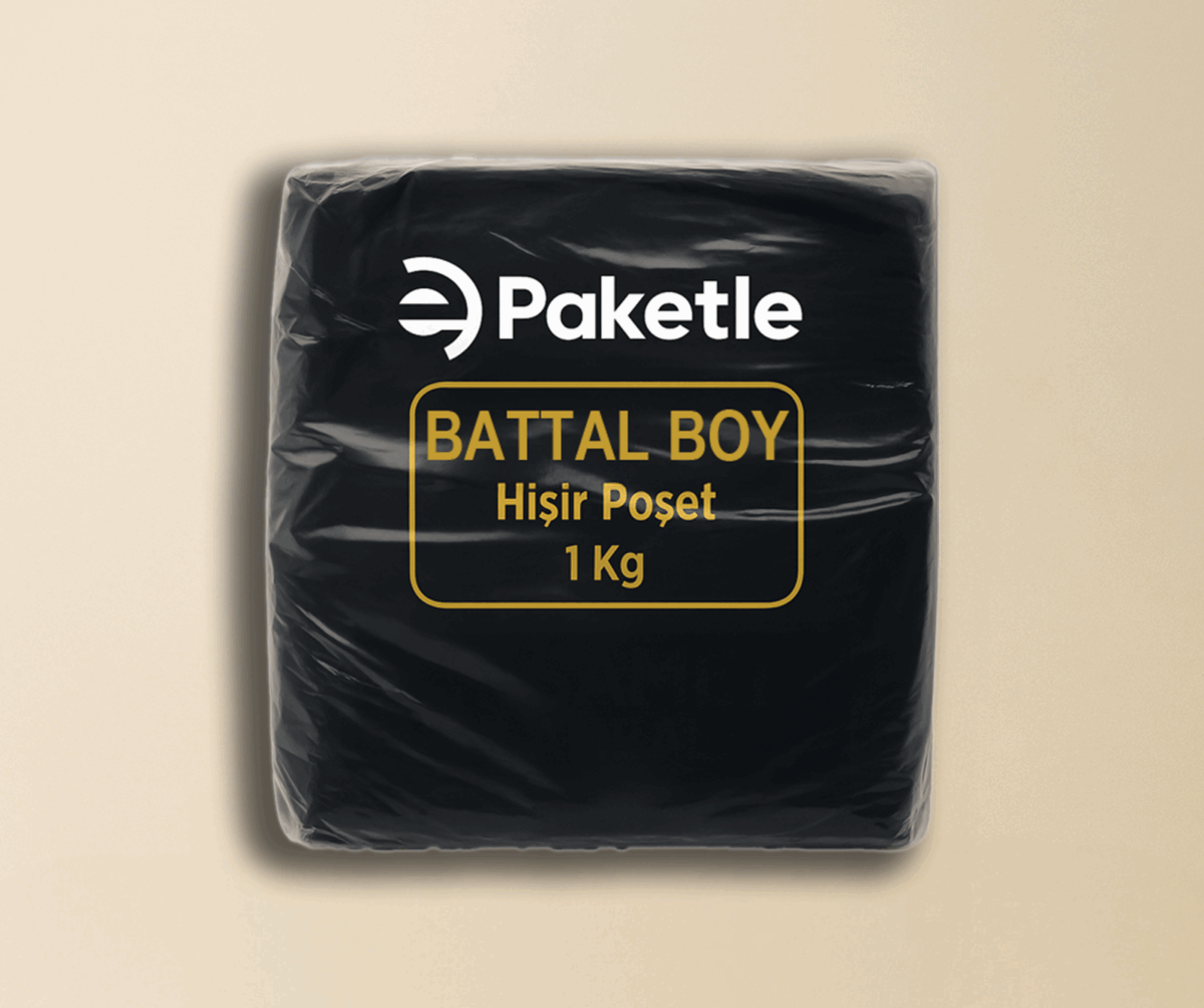 Siyah Battal Boy Atlet Poşet – 1 KG Paket – 10 KG Koli