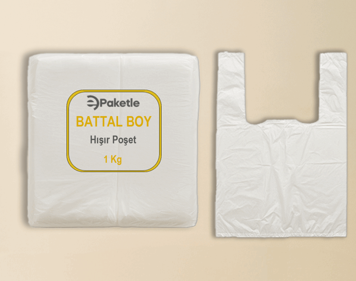Hışır Atlet Poşet Battal Boy – 1 KG Paket – 10 KG Koli