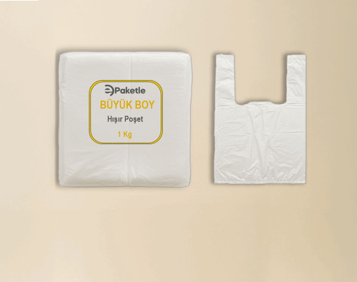 Hışır Atlet Poşet Küçük Boy – Adetli 1 KG Paket – 10 Paketlik Koli