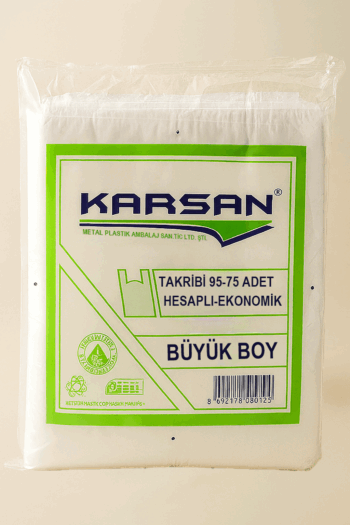 Karsan Şeffaf Büyük Boy Poşet – 600 g – 80–100 Adet