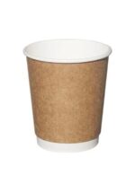 8 oz çift katmanlı kraft karton bardak – 25’li paket
