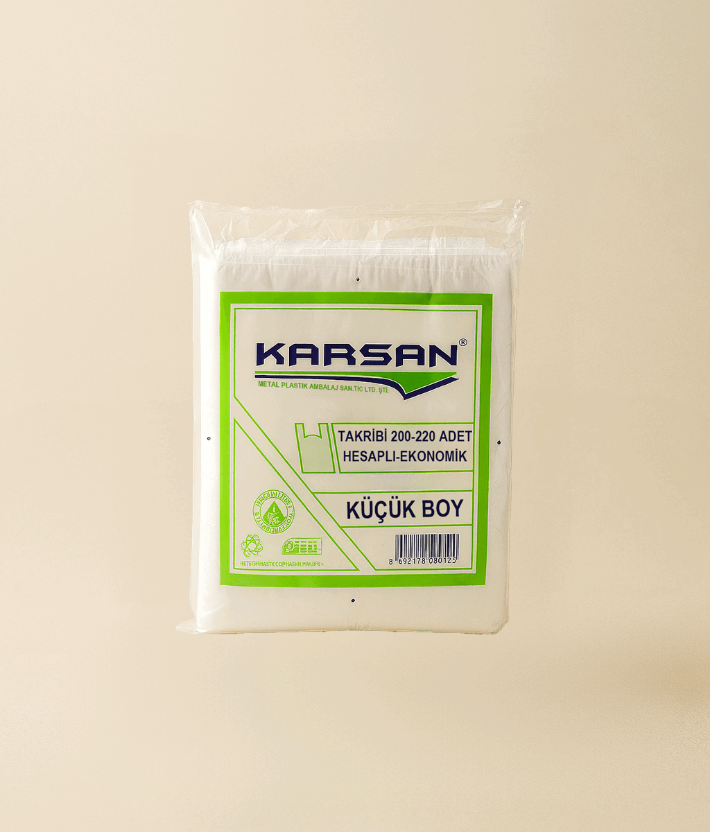Karsan Şeffaf Küçük Boy Poşet – Takribi 200–220 Adet