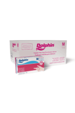 Dolphin Pudrasız Beyaz Vinil Eldiven Small (S) beden, 100’lü paket, lateks içermeyen koruyucu eldiven
