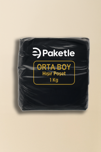 Siyah Orta Boy Atlet Poşet – 1 KG Paket – 10 KG Koli