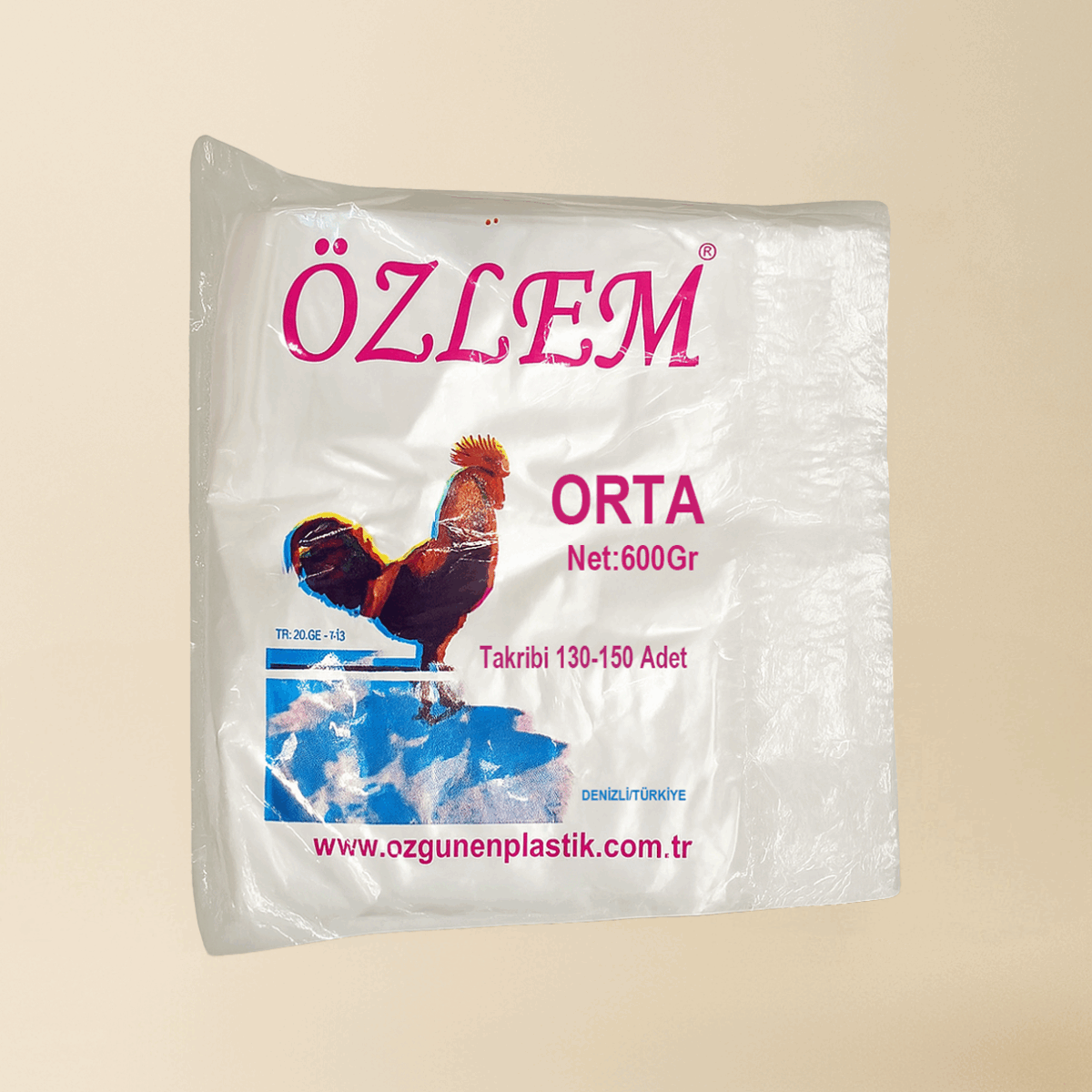 Özlem Orta Boy Şeffaf Poşet – 600 g – 130–150 Adet