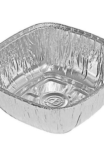 Alüminyum tek kullanımlık sütlaç kase, 11x11 cm, 180 cc, fırına dayanıklı.