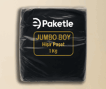 Siyah Jumbo Boy Atlet Poşet – 1 KG Paket – 10 KG Koli