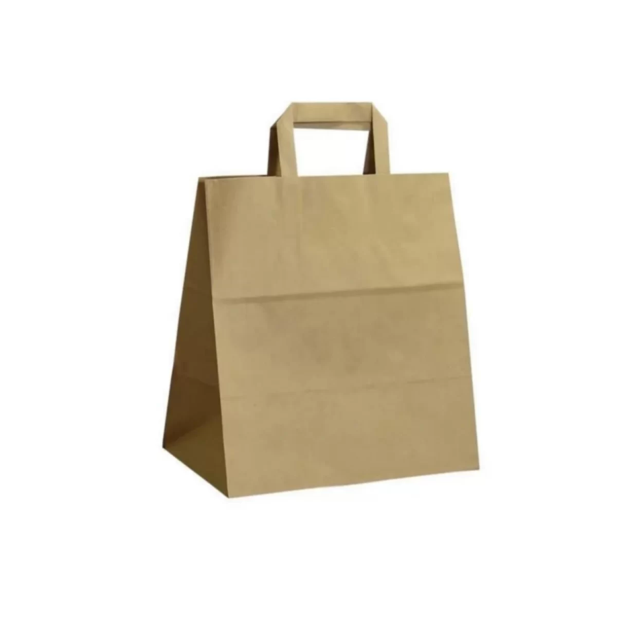 Kraft içten saplı çanta 35x29x16 cm, geri dönüştürülebilir büyük boy kağıt poşet