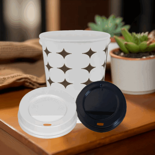 7 oz karton bardak uyumlu plastik içme kapağı – 100’lü