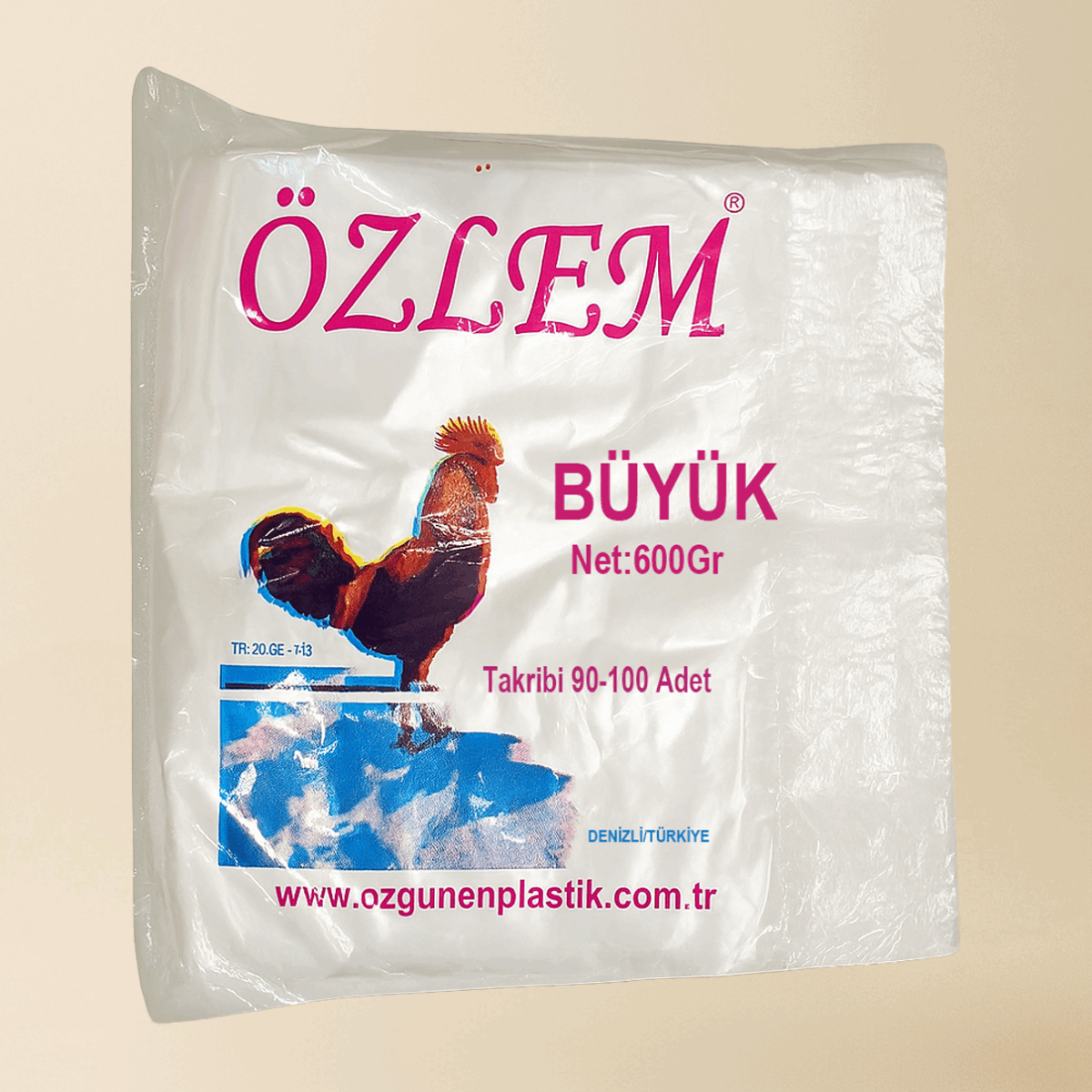 Özlem Büyük Boy Şeffaf Poşet – 600 g – 90–100 Adet