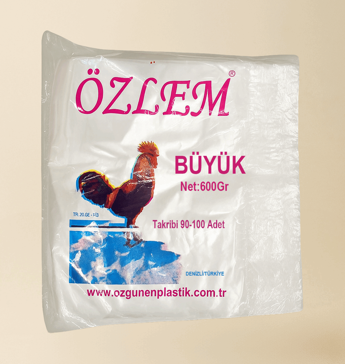 Özlem Büyük Boy Şeffaf Poşet – 600 g – 90–100 Adet