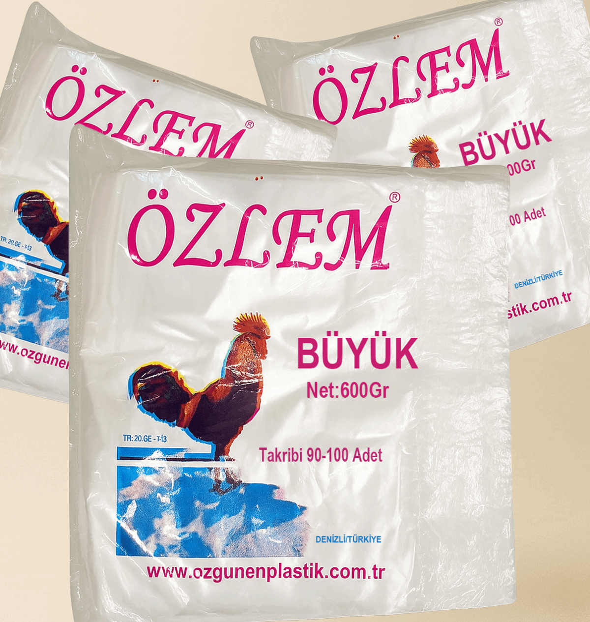 Özlem Büyük Boy Şeffaf Poşet – 600 g – 90–100 Adet