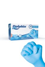 Extra Kalın Mavi Nitril Muayene Eldiveni XL Beden