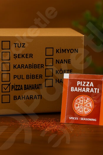 Tek Kullanımlık Pizza Baharatı 1 gr – 1000’li Koli – Hijyenik Stick Paket