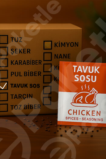 Tavuk Sosu Stick – 5x5 cm Tek Kullanımlık Sos – 1 gr – 1000’li Koli
