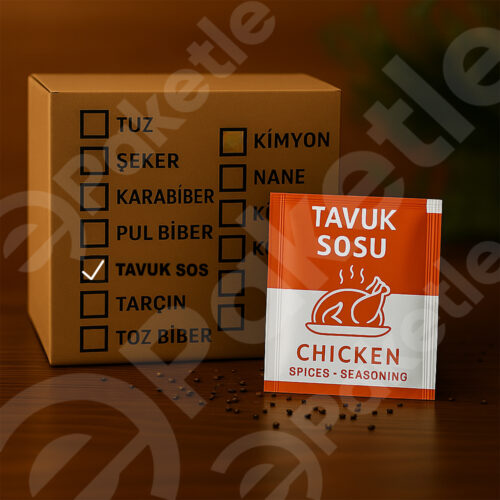 Tavuk Sosu Stick – 5x5 cm Tek Kullanımlık Sos – 1 gr – 1000’li Koli