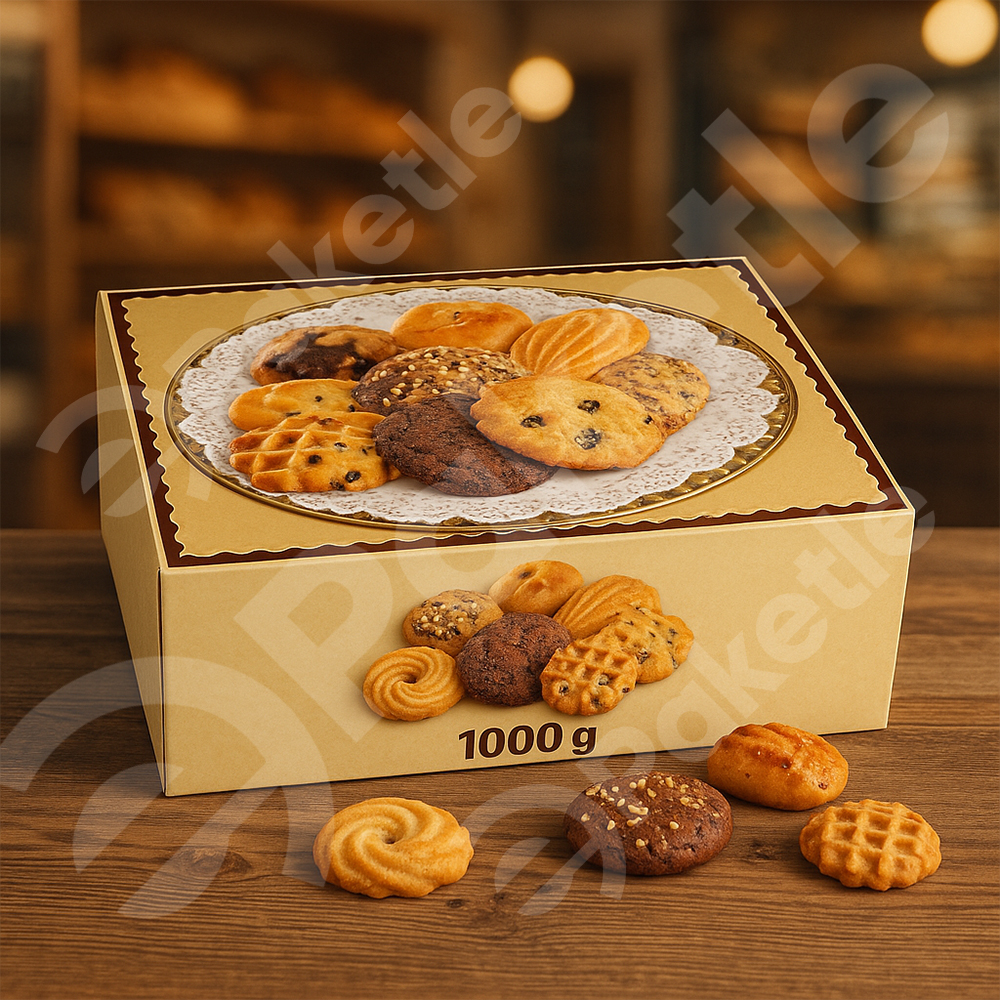 Kuru Pasta Kutusu 1000 gr | 350 gr Karton İçi Sedefli | 200’lü Paket
