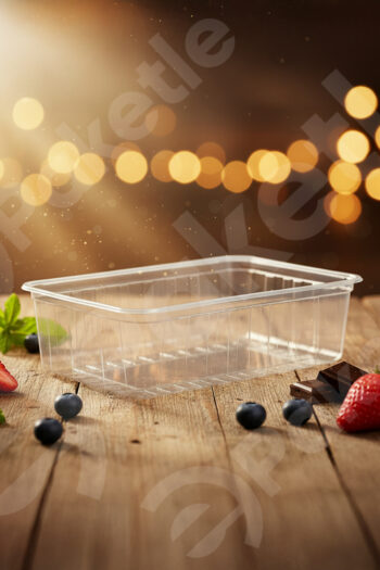 Şeffaf plastik dondurma kasesi 250 gr – 100’lü paket – 1600’lü koli