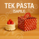 Kare Saplı Tek Pasta Kutusu – 12×12×11 cm – 350 gr Karton – İçi Sedefli – Tekli ve 200’lü Paket