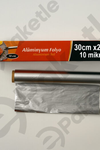 Alüminyum Folyo Kutulu 30 cm x 2,5 Kg 10 Mikron – 12’li Koli – Gıda Saklama ve Pişirme