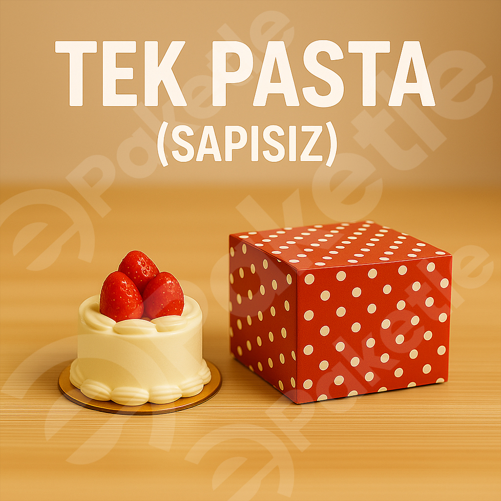 Tekli Pasta Kutusu – 12×12×10 cm – 350 gr Karton – İçi Sedefli – Tekli ve 200’lü Paket