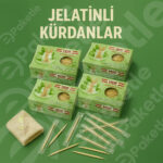 Hijyenik jelatinli bambu kürdan – 400 adetlik kutu – koli 50 kutu – tekli paketlenmiş – gıdaya uygun – restoran, kafe ve ev kullanımı için ideal