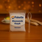 Ekonomik plastik kaşık – 100’lü paket – tek kullanımlık – koli içeriği 4.000 adet – uygun fiyatlı ve pratik çözüm