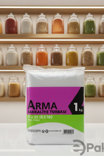 Arma Naksan 0,5 Lik Bakkaliye Torbası 17x25 cm Dayanıklı ve Çevre Dostu