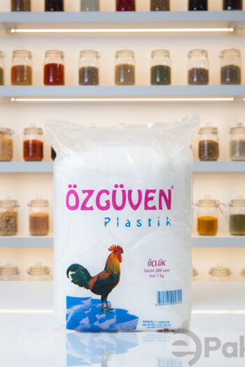 Özgüven Bakkaliye Naylon Torba Üçlük Net 1 Kg (200 Adet)