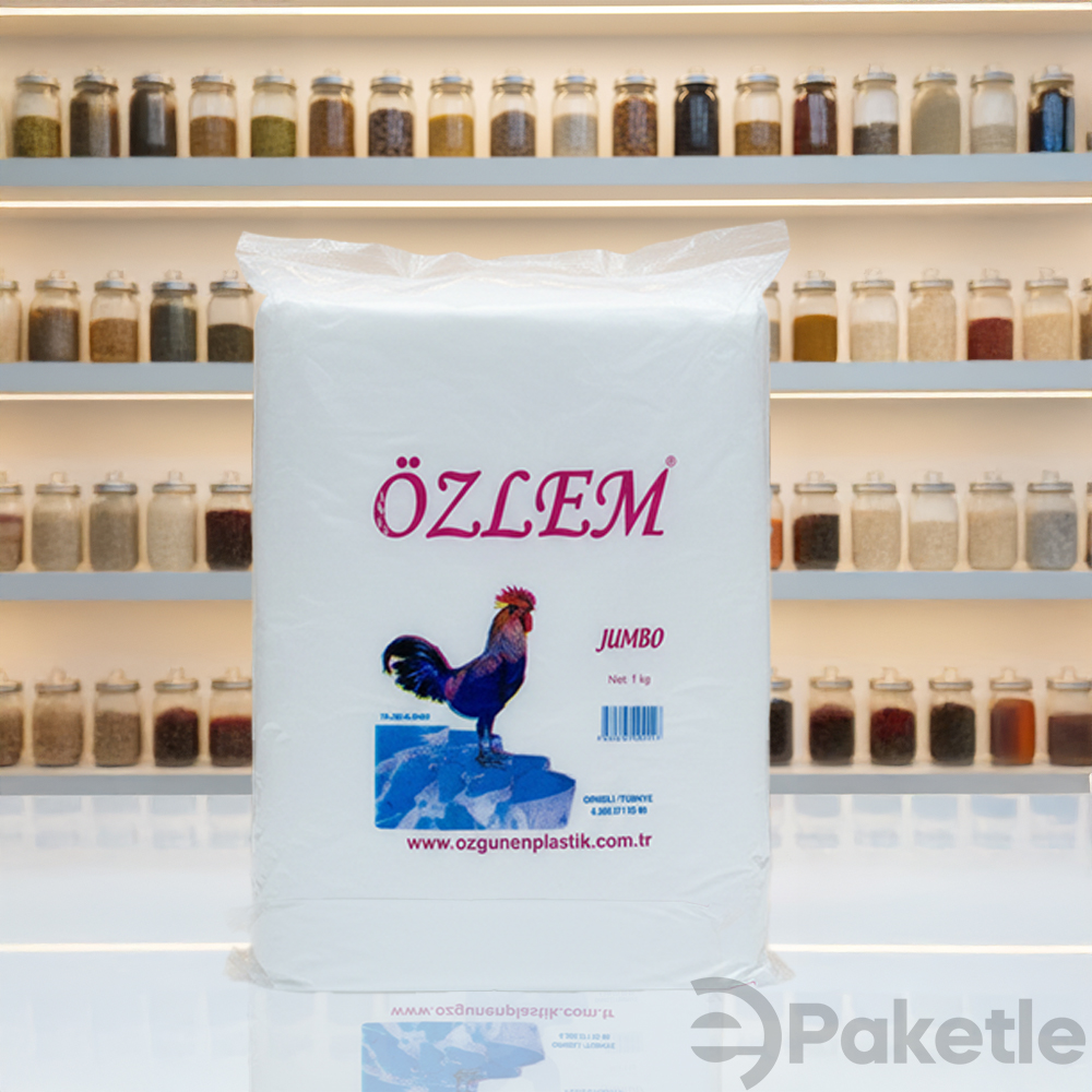 Özgüven Bakkaliye Naylon Torba Jumbo Net 1 Kg Dayanıklı ve Ekonomik