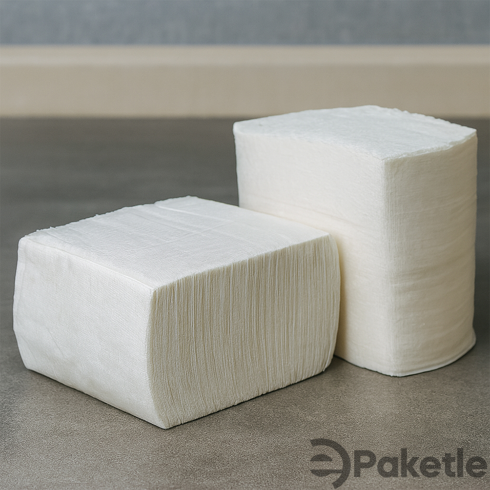 Dispenser Peçete 100 Yaprak x18 Paket Koli – 17x23,5 cm %100 Doğal Selüloz