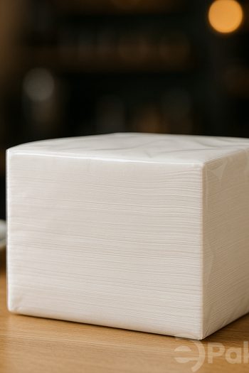 Beyaz Kare Peçete – 24x24 cm, 2 Katlı, 100 Adet