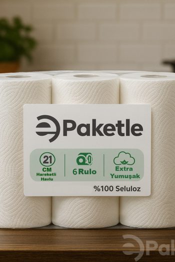 Ekonomik Hareketli Kağıt Havlu 6’lı 21 cm 2,5 Kg