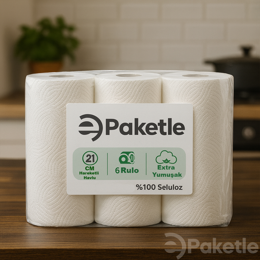 Ekonomik Hareketli Kağıt Havlu 6’lı 21 cm 2,5 Kg