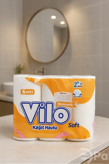 Koçal Vilo 6’lı Kağıt Havlu 2 Katlı Daha Emici