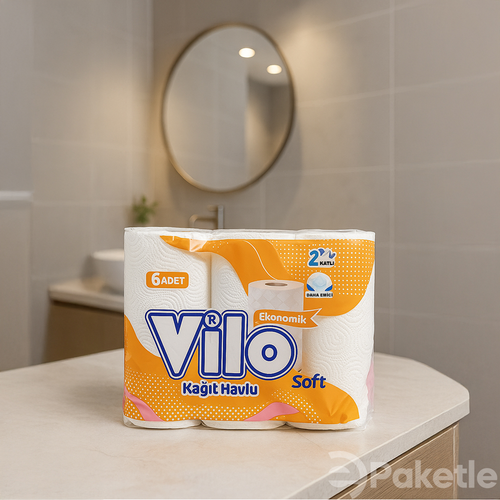 Koçal Vilo 6’lı Kağıt Havlu 2 Katlı Daha Emici