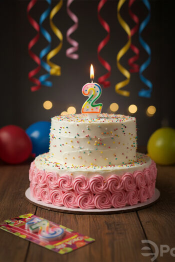 2 rakamlı doğum günü mumu, renkli pasta mumu