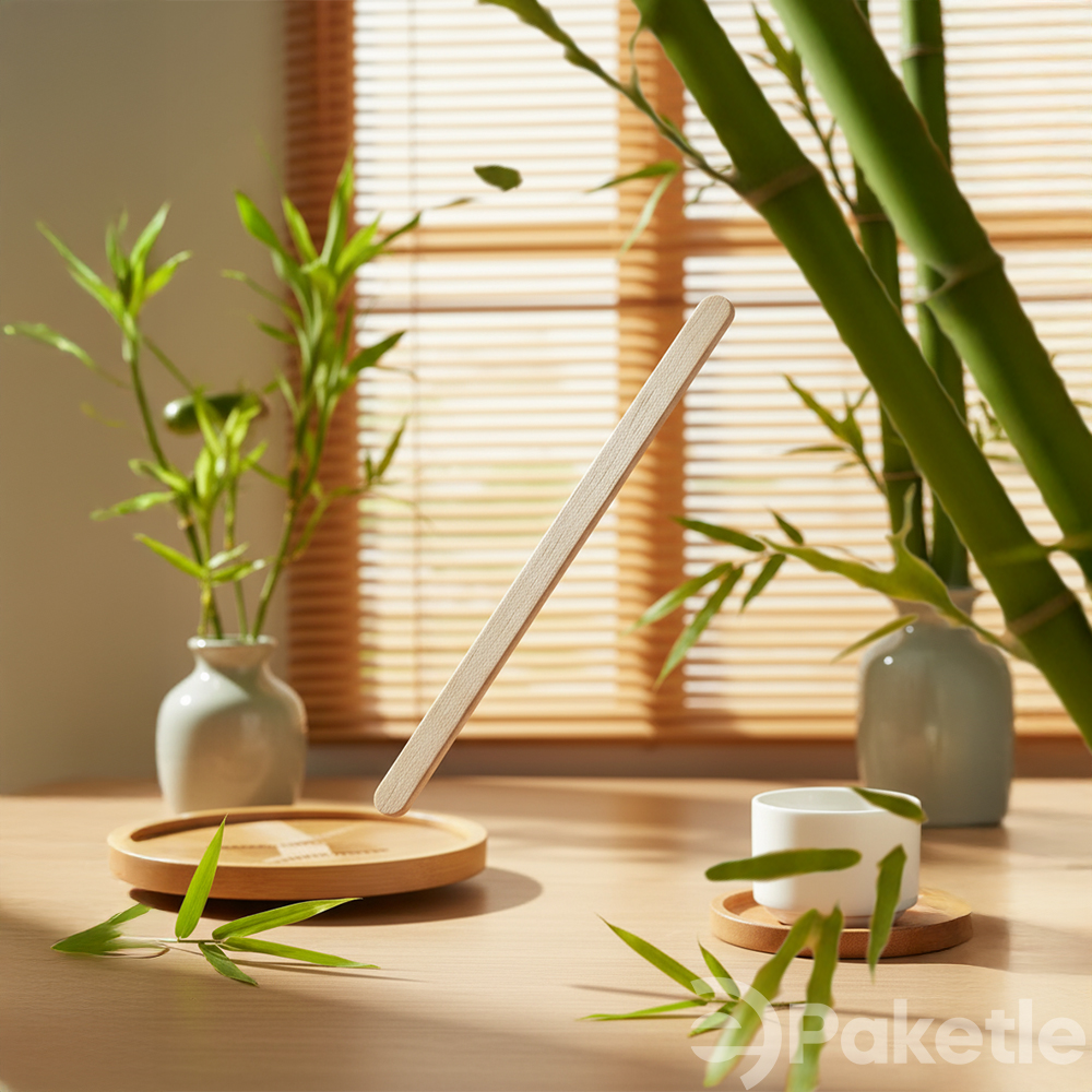 Doğal Bambu Karıştırıcı – 500’lü Paket, 12.000’li Koli