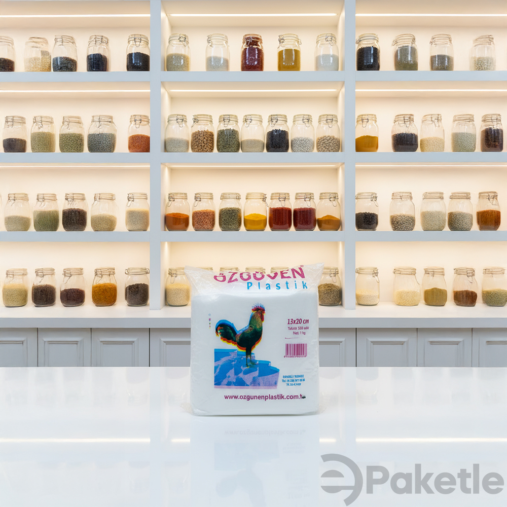Özgüven Bakkaliye Naylon Torba 13x20 Net 1 Kg (Takribi 550 Adet)