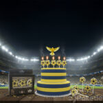 Fenerbahçe futbol topu pasta mumu 6’lı set