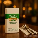 Komili Profesyonel Ultra 1/8 Katlama Peçete – 2 Katlı, 32,5x32,5 cm, 50 Adet x24 Paket